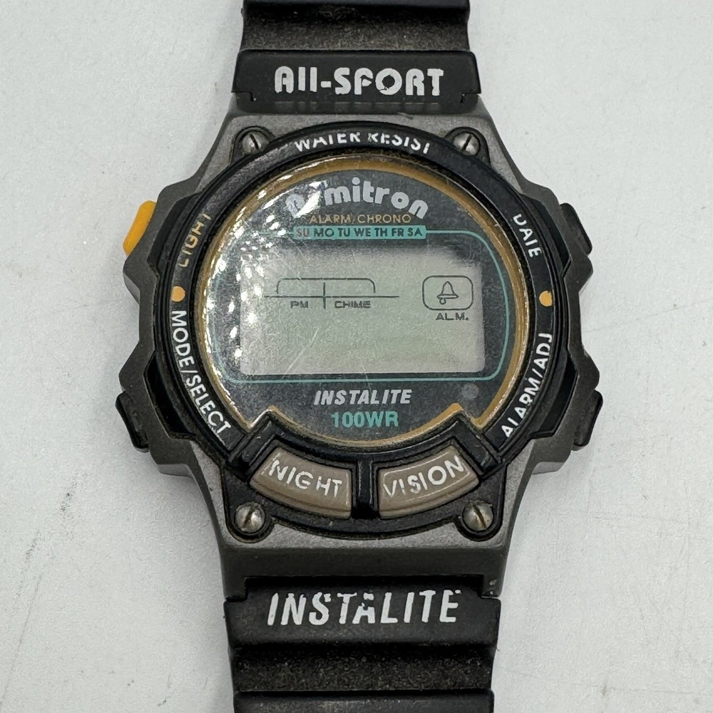 ARMITRON Instalite All Sport Wristwatch 100R Needs Battery Untested